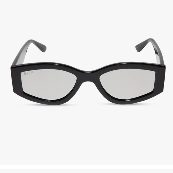 Diff Eyewear - Kai Black Grey Mirror Sunglasses - Picture 1 of 4